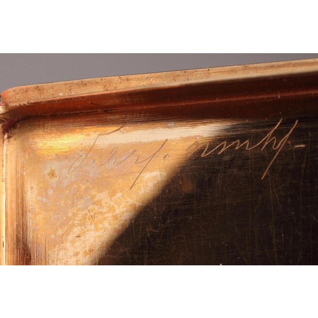 Black Enamelled Gold Swiss Box. Late 18th Century For Sale - Image 8 of 10