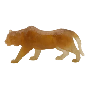 1990s Daum Limited Edition 16/100 Pâte De Verre Glass Tiger Figurine