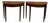 Mahogany & Satinwood Inlaid Demilune Console Tables -a Pair For Sale