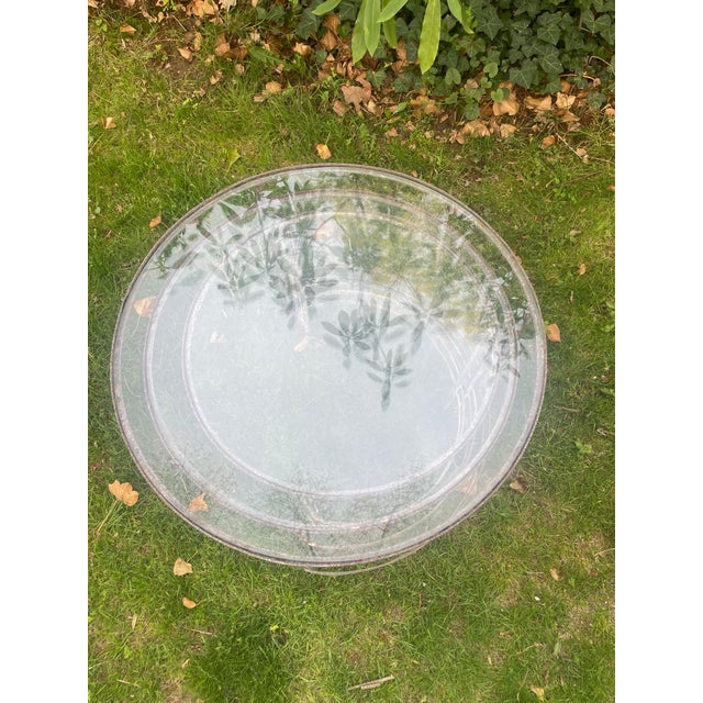 Set of 3 Art Deco Round Outdoor Nesting Tables For Sale In New York - Image 6 of 11