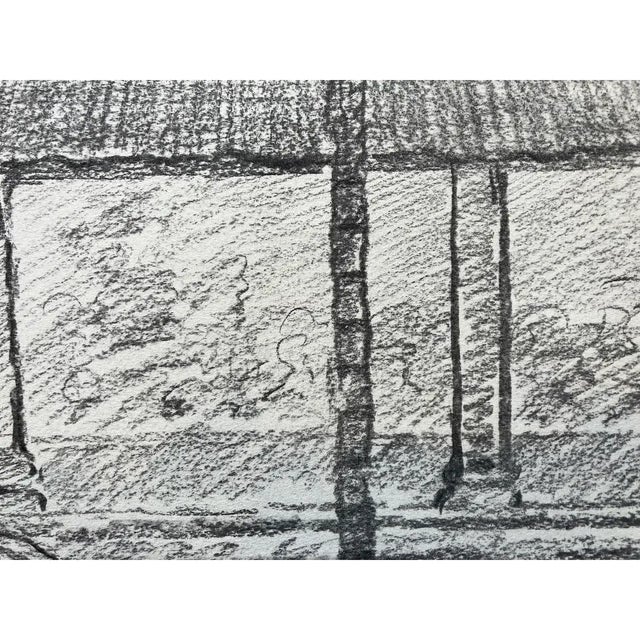 Vintage John Van Der Sterren Original Charcoal Drawing of Sayan, Ubud, Bali 20th C. For Sale In Reno/Lake Tahoe - Image 6 of 11