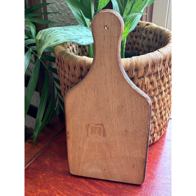 Mid 20th Century Midcentury Hand-Painted Wooden Cutting Board For Sale - Image 5 of 6