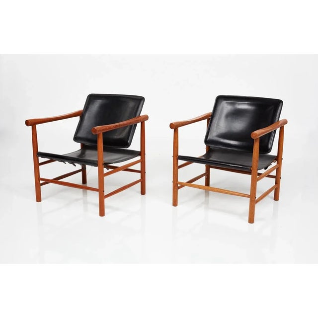 1950s Vintage Soborg Mobler Sling Chairs - a Pair For Sale - Image 13 of 13