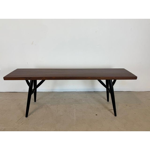 Brown Dining Set by Ilmari Tapiovaara for Laukaan Puu, 1950s, Set of 6 For Sale - Image 8 of 12