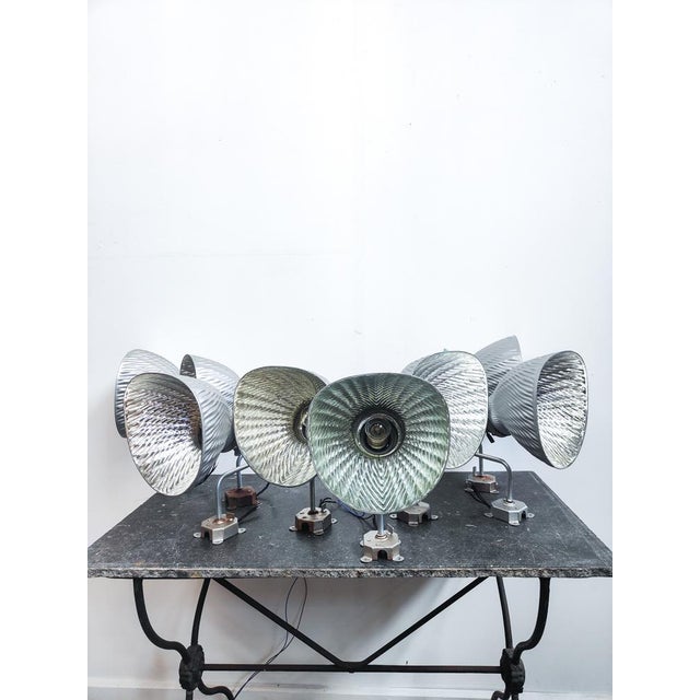 Industrial Mercury Glass Wall Sconce For Sale - Image 3 of 8