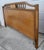 Vintage MCM Hollywood Regency King Headboard Wood Walnut Geometric Circles 60's For Sale - Image 10 of 15