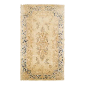 Antique Persian Kerman Oriental Rug, Room Size, with Floral Elements
