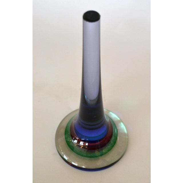 Marked Vetreria Artistica Oball Murano Art Glass Multicolor Paperweight, Italy For Sale In Miami - Image 6 of 12