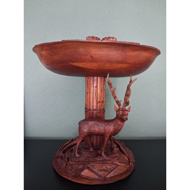 Black Forest Canterbury-Ètager with Deer, 1950s For Sale - Image 3 of 7