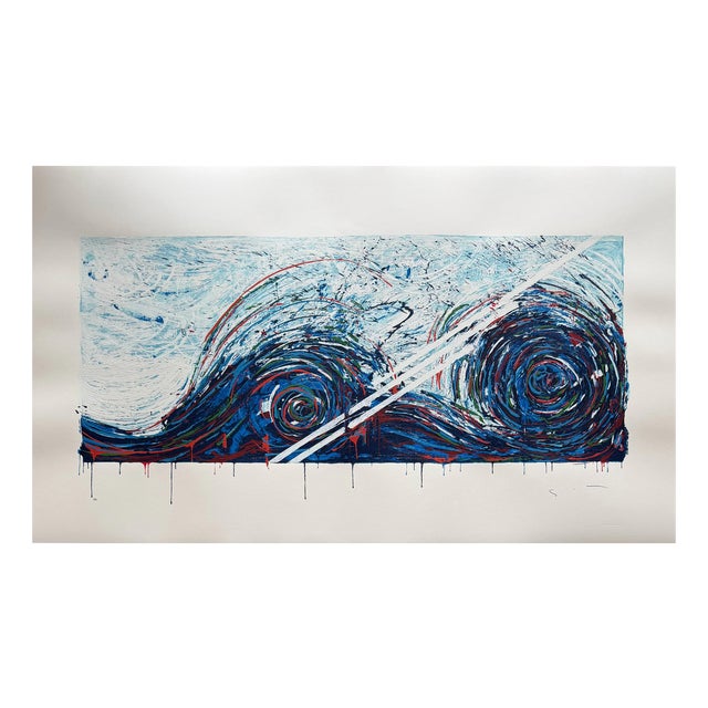 Mario Schifano, Newborn Wave, 1975, Screen Print For Sale