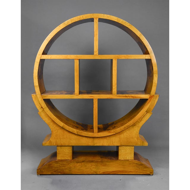 Mid Century Style Open Round Bookcase For Sale - Image 4 of 4