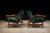 Pair of Armchairs in Brazilian Hardwood & Green Velvet by Liceu De Artes E Ofícios, 1960s For Sale In New York - Image 6 of 13
