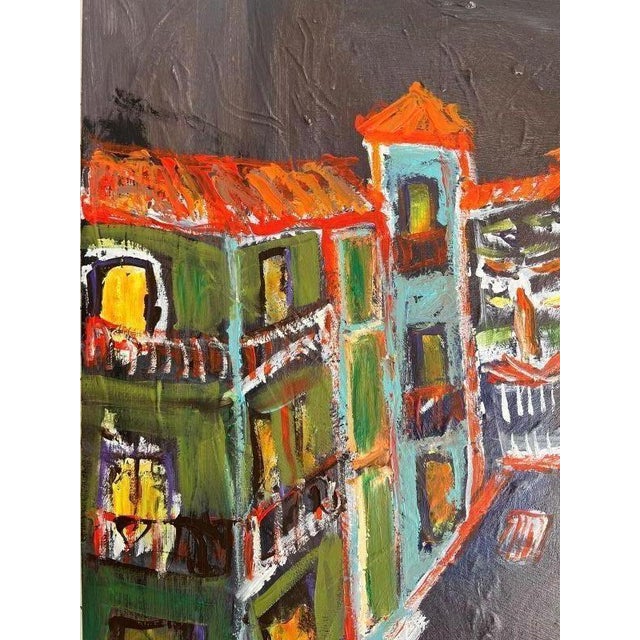 Early 21st Century ArpVerdeacqua, My Neighborhood, 2024, Acrylic on Canvas For Sale - Image 5 of 5