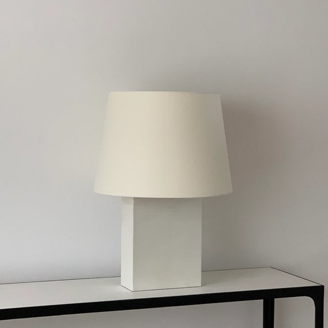 DESIGN FRERES Large 'Bloc' Parchment Table Lamp by Design Frères For Sale - Image 4 of 8