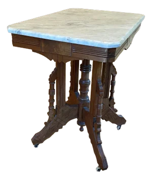 Eastlake Victorian Marble Side Table