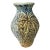 Antique Weller Marvo 1920s Art Deco Pottery Green Palm Frond 7" Vase For Sale