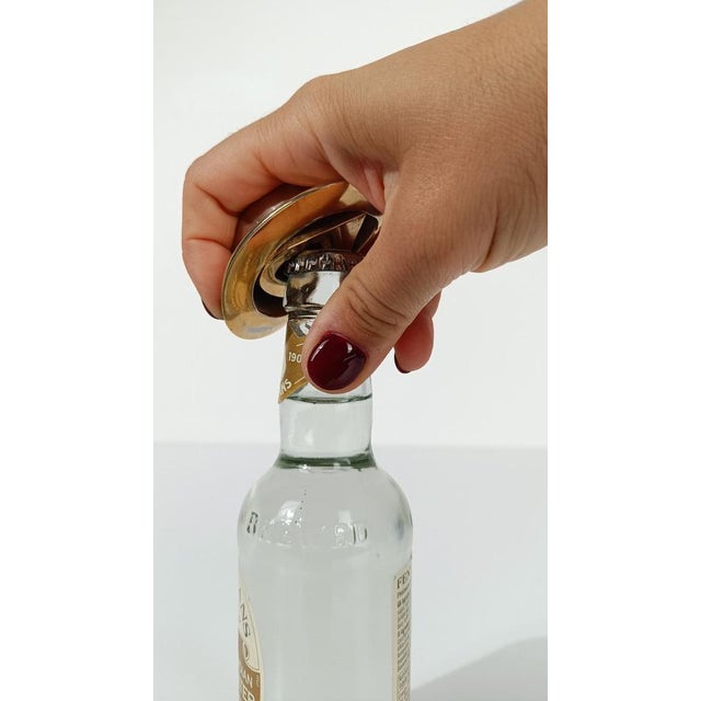 Vintage Hat Bottle Opener in Heavy Gilded Brass, 1970s For Sale - Image 4 of 17