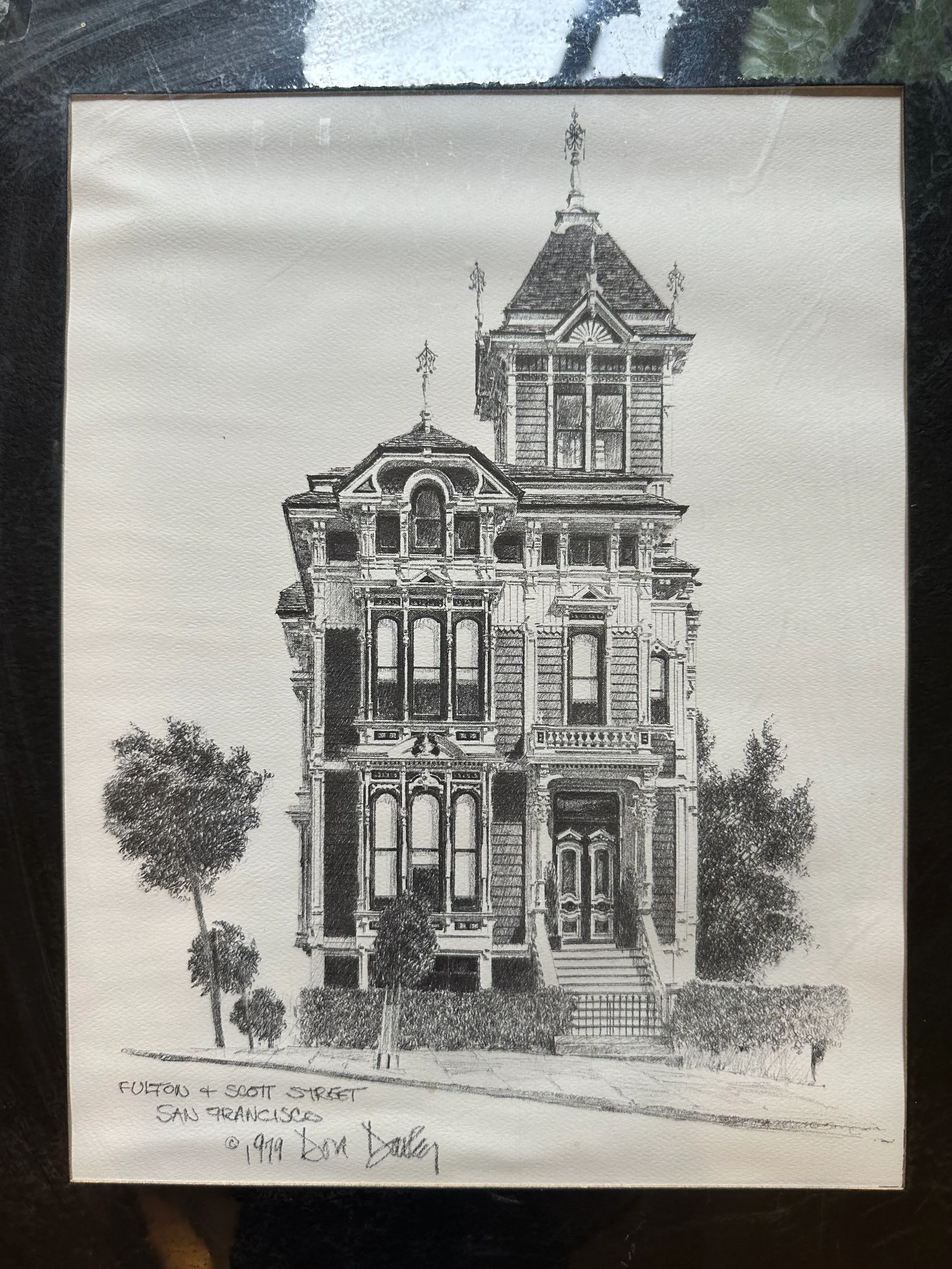 絵画 Hass Lillianthal House 1979 Don Davey Don Davey Hass Lilienthal House San Francisco 1979 9x12 Print