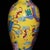Vintage Chinese Gilt Copper Enamel "Dragon & Phoenix" Vase, Qianlong Mark - 615g For Sale - Image 4 of 9