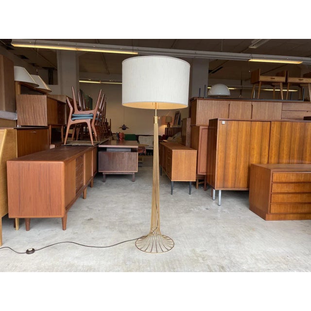 Large Mid-Century Brass Pantonova Floor Lamp by Verner Panton, 1960s For Sale - Image 3 of 10