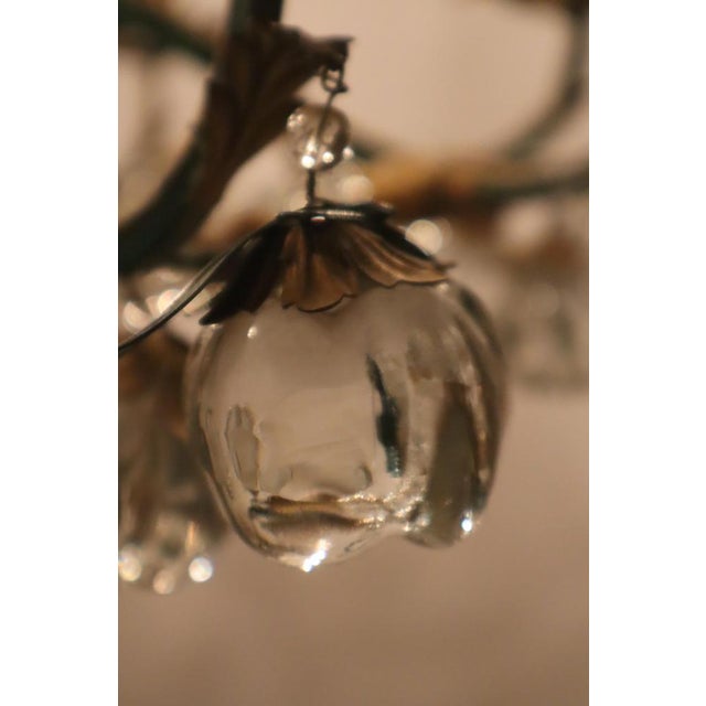 Large Chandelier with Frosted Apples and Pears by Palme & Walter Palwa, 1960s For Sale - Image 4 of 18