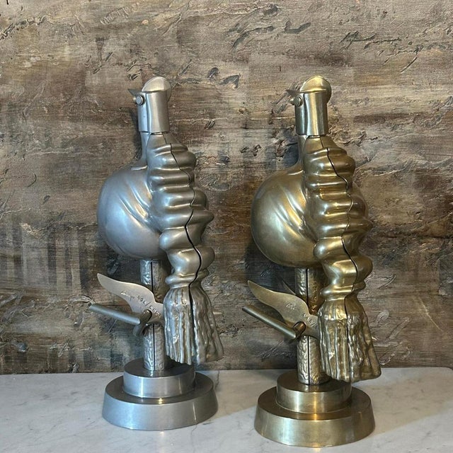 Wifredo Lam, Oiseaux de Feu (A+B) Sculptures, 1970s, Metal, Set of 2 For Sale - Image 3 of 9