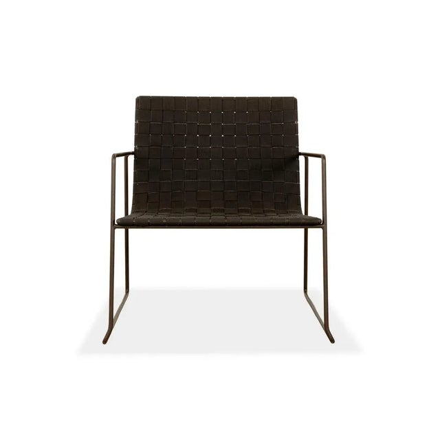 Black Andreu World Trenza Metal Armchair in Black For Sale - Image 8 of 10