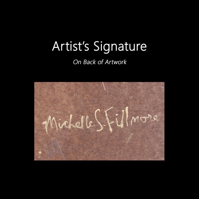 Abstract Animal Bird in Flight Painting "Forward Motion" Oil on Canvas Original Artwork by Michelle Fillmore For Sale - Image 9 of 9