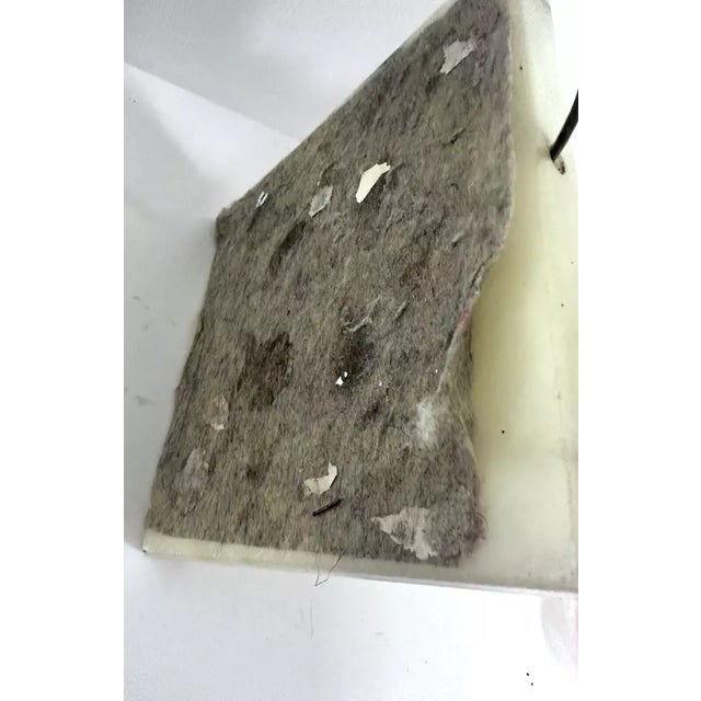 Vintage Large Safran & Glucksman Sculpted Alabaster Marble Table Lamp For Sale - Image 11 of 12