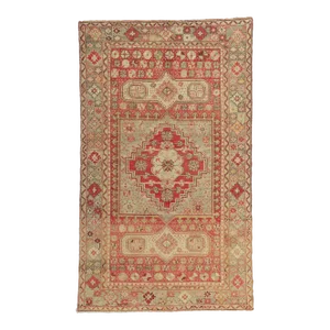 Vintage Turkish Oushak Rug - 04'03 X 07'01