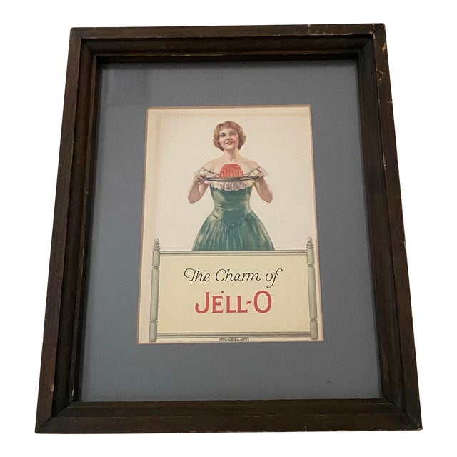 Antique 1926 Jello Cookbook Framed Art For Sale