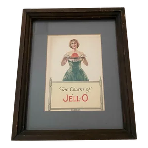 Antique 1926 Jello Cookbook Framed Art