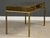 Hollywood Regency 1970’s Mastercraft Brass and Leather Top Desk For Sale - Image 3 of 12