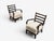 Mid-Century Modern German Modern, Lounge Chairs, Oak, Beige Shearling, Germany, 1940s For Sale - Image 3 of 13
