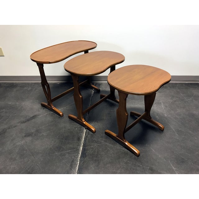 HENREDON Folio One Walnut Nesting Tables Set of 3 Chairish
