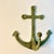 1970s Vintage Nautical Coastal Arts & Crafts Cast Iron Anchor Wall Hook For Sale - Image 6 of 11