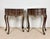 French Louis XV Style Bombe Nightstands with Two Drawers, 1930, Set of 2 For Sale - Image 3 of 12