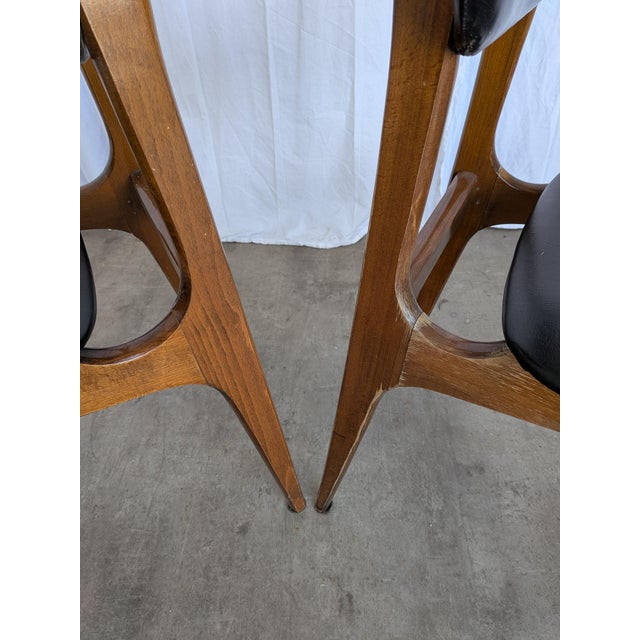 Vintage Dining Chair in Black Leather from Stol Kamnik, 1970s For Sale - Image 10 of 18