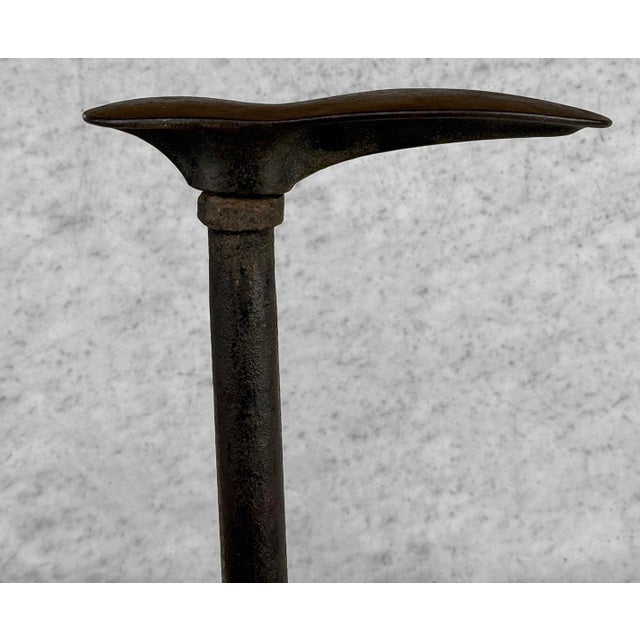 Antique English Cobblers Cast Iron Anvil Stand - 17" For Sale - Image 6 of 10