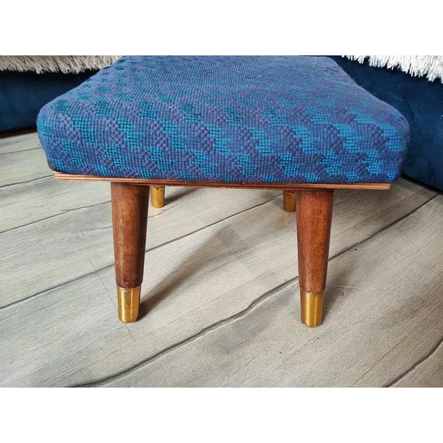 Wood Vintage Beech Stool, 1970s For Sale - Image 7 of 10