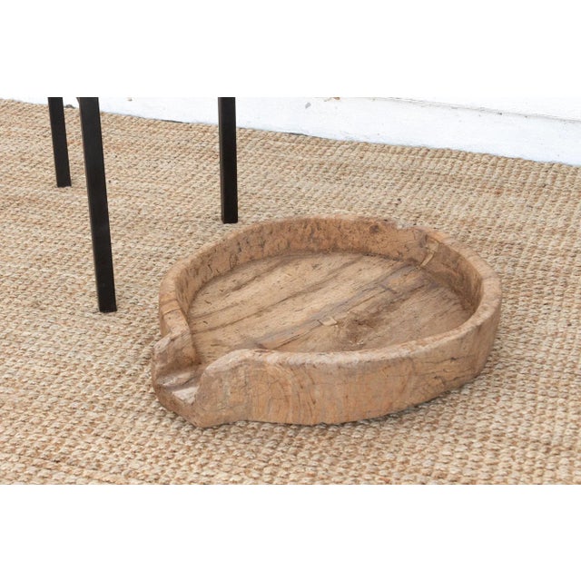 One-of-a-Kind Rustic Bowl Table For Sale In Los Angeles - Image 6 of 8