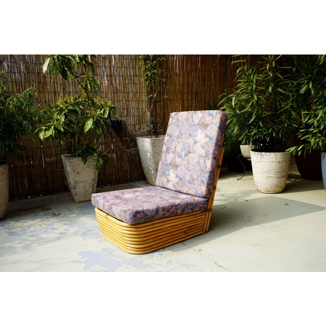 Brown Vintage Rattan Lounge Chair, 1950s For Sale - Image 8 of 8