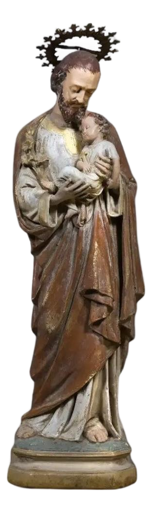 Large 19th Century Joseph with Child