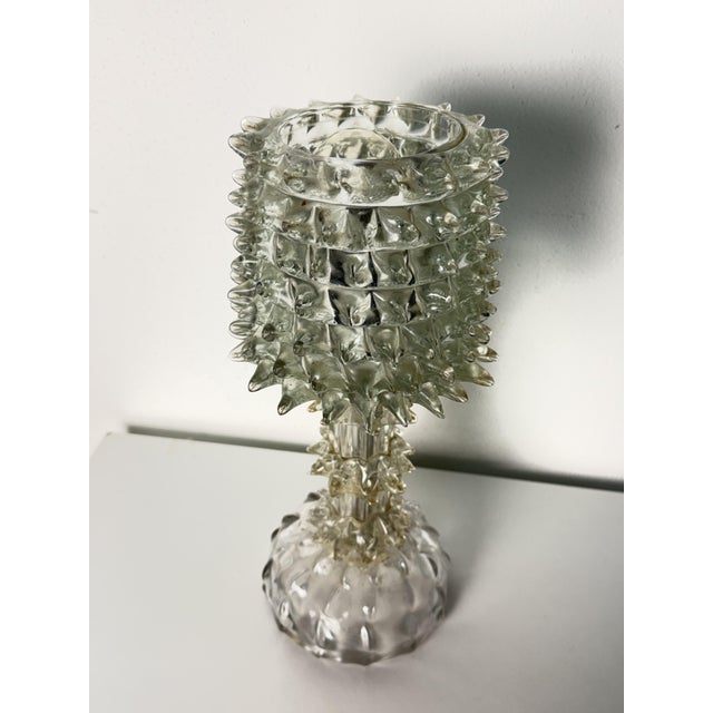 Barovier & Toso Rostrato Murano Glass Table Lamp in the style of Barovier & Toso, 1940s For Sale - Image 4 of 12