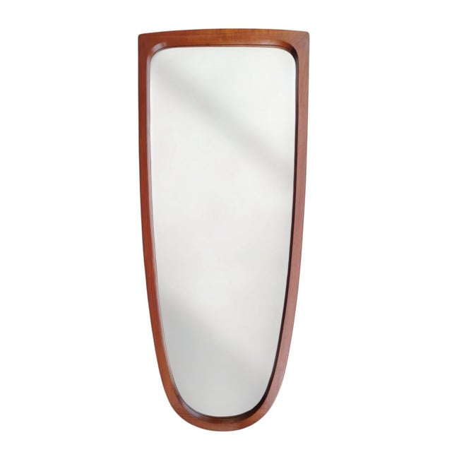 Mid-Century Modern Danish Teak Mirror, 1960s For Sale - Image 9 of 9