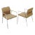 Pair of Bauhaus Style Mid-Century Modern Style Chairs by Bernhardt For Sale
