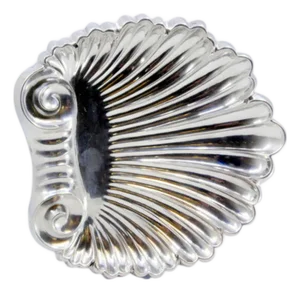 Silver Ticket Booth in the Shape of a Shell