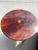 Vintage Round Inlaid Crotch Burl Mahogany Side Table For Sale In Palm Springs - Image 6 of 9