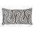 Abstract Schumacher Giraldi Embroidery Lumbar Pillow in Black For Sale - Image 3 of 3