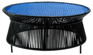 Black Caribe Low Table by Sebastian Herkner